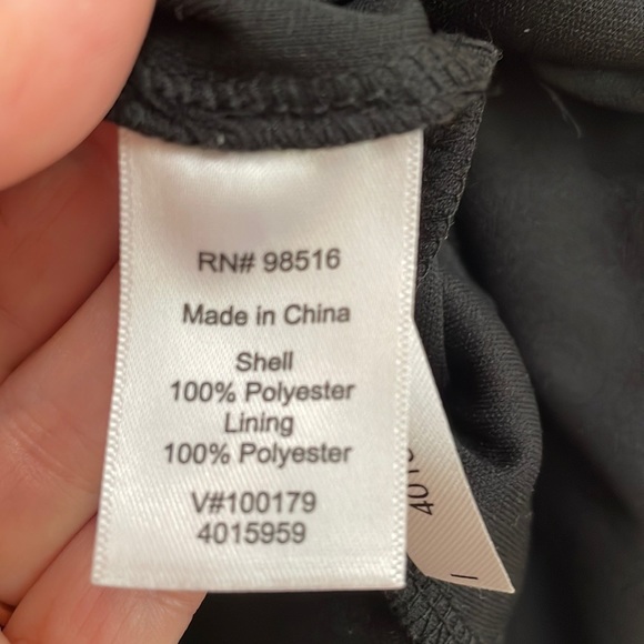 🎉🥳Coldwater Creek black cascade ruffle dress.  16 - Picture 5 of 7